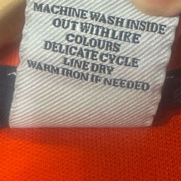 Psycho Bunny Men’s Polo Shirt Size 4 Red Pima Cotton Skull Bunny Peru Preppy Y2K - Picture 10 of 10